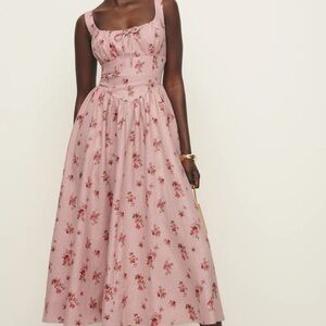 Balia Linen Dress tea time